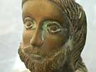 Detail doopvont: Johannes de Doper Detail doopvont: Johannes de Doper